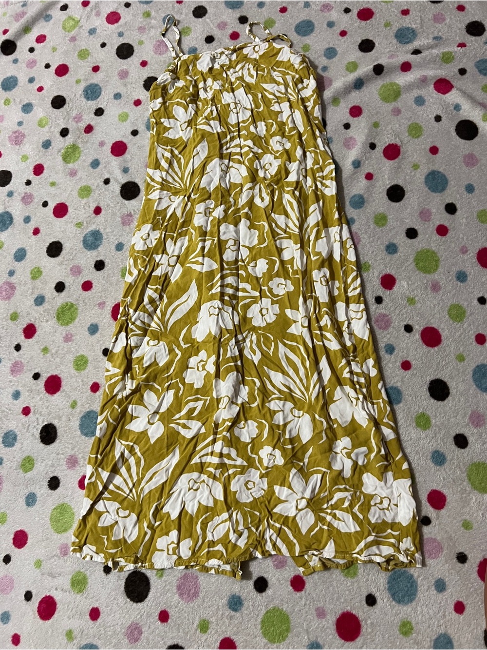 Women’s Yellow Floral Maxi Dress